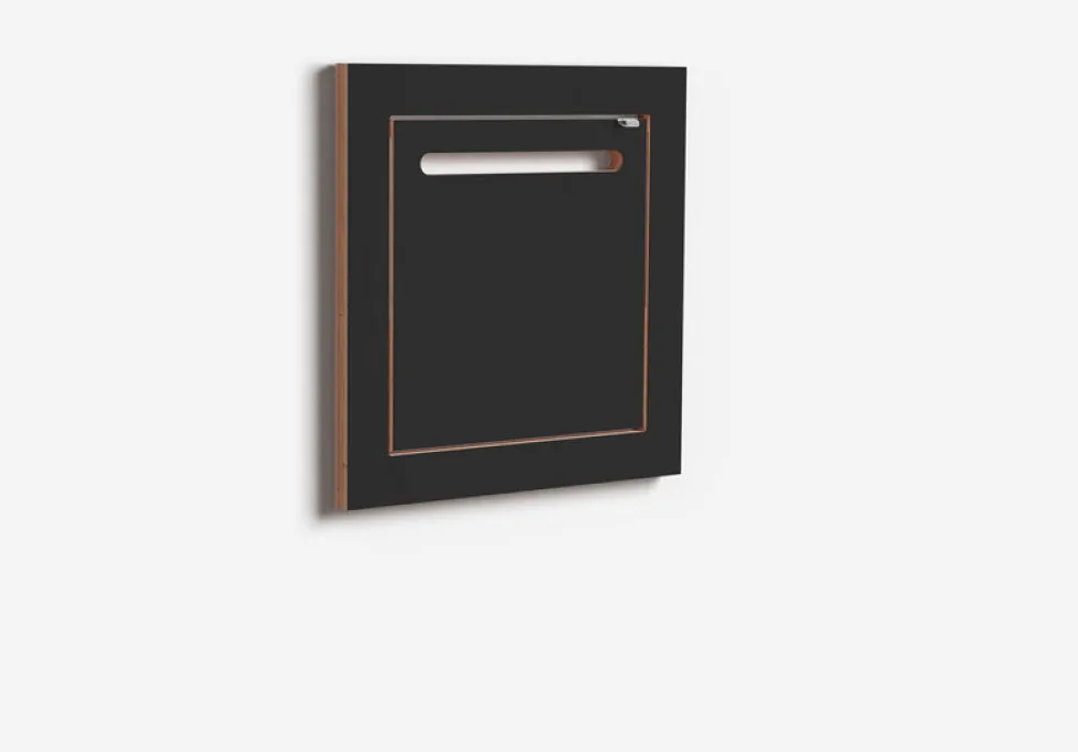 Tringle à vêtements en bouleau teinté noir 40x40cm Hängrail Fläpps - Ambivalenz