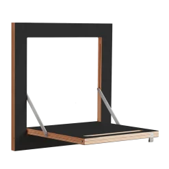Tringle à vêtements en bouleau teinté noir 40x40cm Hängrail Fläpps - Ambivalenz