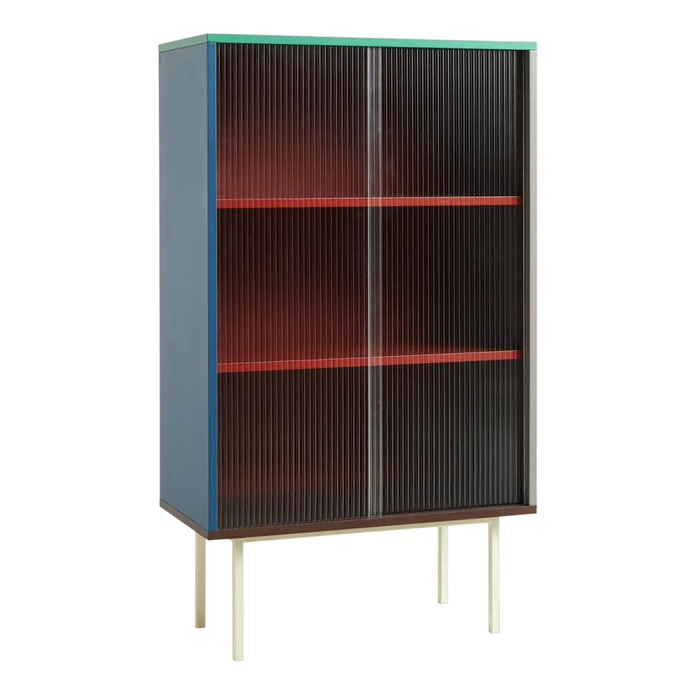 Vaisselier en bois Multi et portes vitrées Colour Cabinet - Hay