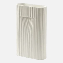Vase blanc 35 cm Ridge - Muuto