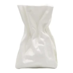 Vase blanc 20x15x11cm Adelaide - Driade