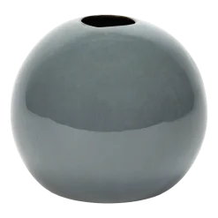 Vase boule en grès bleu fumé 17 cm - Serax