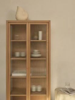 Vase coquillage en grès blanc cassé 26,5cm Shell - Ferm Living