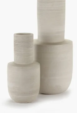 Vase décoratif en grès beige 25x25x5cm Volumes - Serax