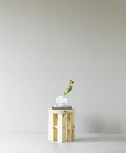 Vase empilable blanc snow 14 cm s3 Deko - Normann Copenhagen