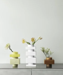Vase empilable blanc snow 16 cm s4 Deko - Normann Copenhagen