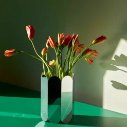 Vase en acier miroir Arcs - Hay