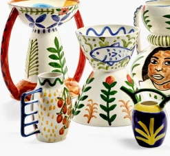 vase en céramique coloré 32x40cm Santiago de borja - Serax