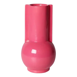 Vase en céramique rose vif - HKLIVING
