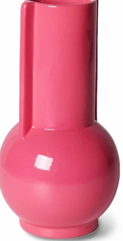 Vase en céramique rose vif - HKLIVING