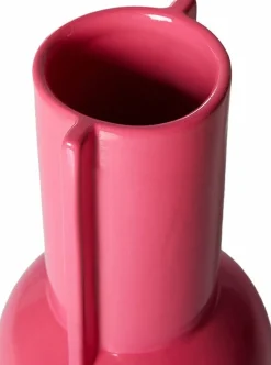 Vase en céramique rose vif - HKLIVING