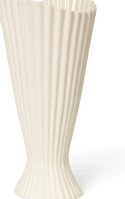 Vase en grès blanc cassé 23cm Fountain - Ferm Living