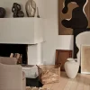 Vase en grès émaillé mat blanc cassé 33x44cm Florentina - Broste Copenhagen