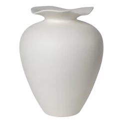 Vase en grès émaillé mat blanc cassé 33x44cm Florentina - Broste Copenhagen