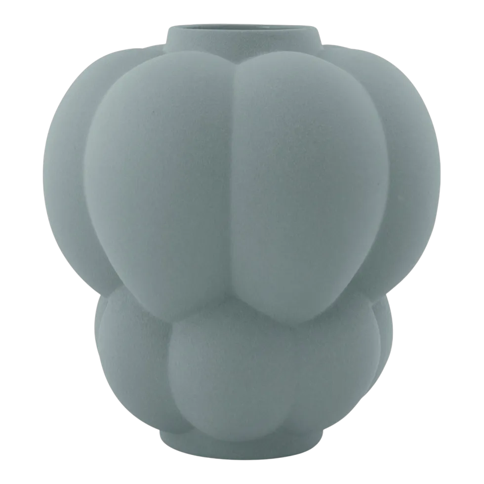 Vase en grès pale mint 26x28cm Uva - AYTM