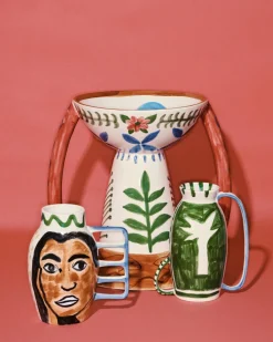 Vase en grès 43x43x41cm Charapita Mix Santiago De Borja - Serax