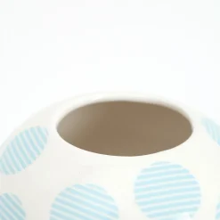 Vase en porcelaine avec couvercle bleu clair 17.2 x 41.6 cm Le Canopie Kiki - Seletti