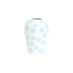 Vase en porcelaine avec couvercle bleu clair 17.2 x 41.6 cm Le Canopie Kiki - Seletti