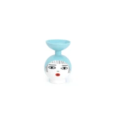 Vase en porcelaine avec couvercle bleu clair 17.2 x 41.6 cm Le Canopie Kiki - Seletti