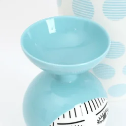 Vase en porcelaine avec couvercle bleu clair 17.2 x 41.6 cm Le Canopie Kiki - Seletti