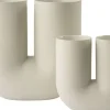 Vase en porcelaine sable 39cm Kink - Muuto