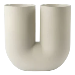 Vase en porcelaine sable 39cm Kink - Muuto
