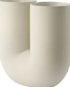 Vase en porcelaine sable 39cm Kink - Muuto