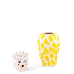 Vase en porcelaine 17x25,5cm Canopie rosio - Seletti