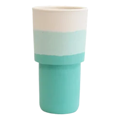 Vase en roche saline bleu 20 x 8,5 cm Totem - Studio Rosaroom