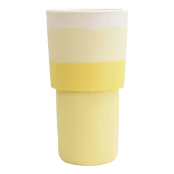 Vase en roche saline jaune 20 x 8,5 cm Totem - Studio Rosaroom