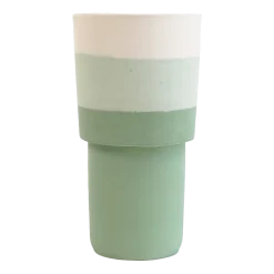 Vase en roche saline vert 20 x 8,5 cm Totem - Studio Rosaroom