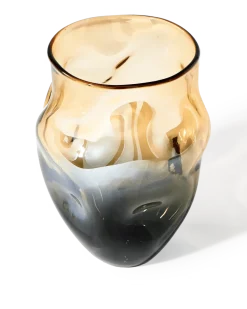Vase en verre ambre 30 cm Collision - Pols Potten