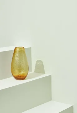 Vase en verre ambre Glow - Hübsch