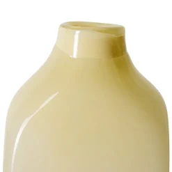 Vase en verre beige crème 15x9,5x23cm Atelier - HKLiving