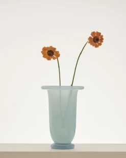 Vase en verre bleu clair 14x21cm Empire - Hay