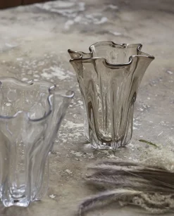 Vase en verre fumé marron clair KOMNIO - Nordal