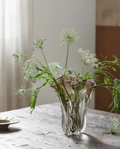 Vase en verre fumé marron clair KOMNIO - Nordal