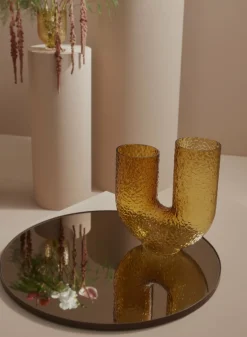 Vase en verre jaune 40 cm Arura - AYTM