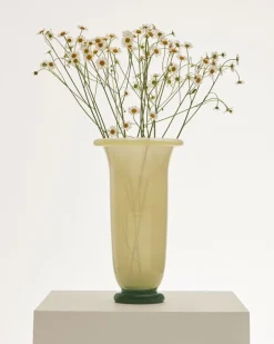 Vase en verre jaune et vert 16x25cm Empire - Hay