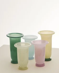 Vase en verre jaune 14x21cm Empire - Hay
