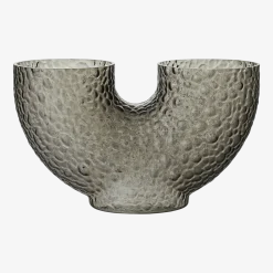 Vase en verre noir 19 cm Arura - AYTM