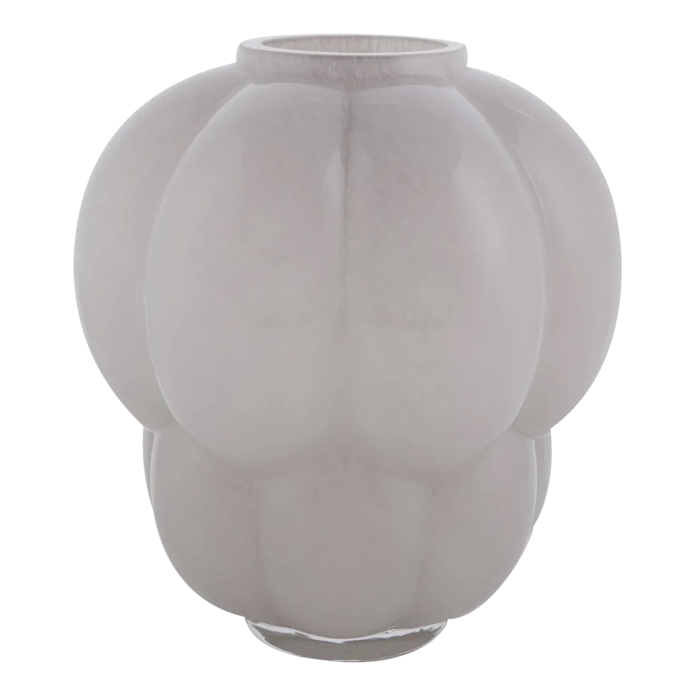 Vase en verre rose pâle 26x28cm Uva - AYTM