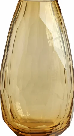 Vase en verre soufflé ambre 16x30cm - Tine K Home