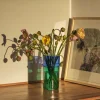 Vase en verre soufflé bleu et vert 14 x 29 cm Moroccan - HAY