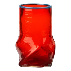 Vase en verre soufflé rouge 12,2x22cm Ellen - Broste Copenhagen