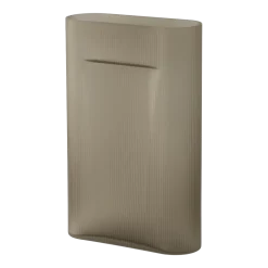 Vase en verre soufflé taupe 48,5cm Ridge - Muuto