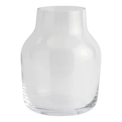Vase en verre soufflé transparent 15 cm Silent - Muuto