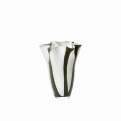 Vase en verre soufflé vert et blanc 23x31,5cm Liva - Broste Copenhagen