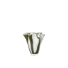 Vase en verre soufflé vert et blanc 18x19cm Liva - Broste Copenhagen