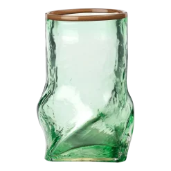 Vase en verre soufflé vert 12,2x22cm Ellen - Broste Copenhagen